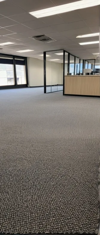 Carpet tiles in a workplace