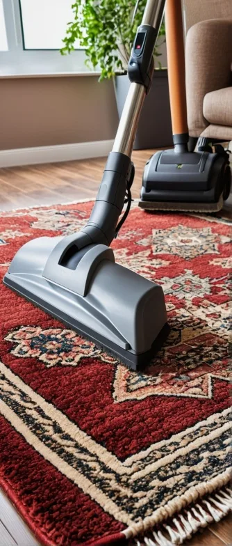 Patterned rug surface
