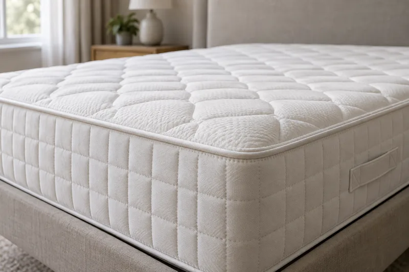 Quilted mattress edge and sleeping surface